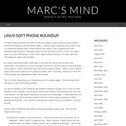 Linux Soft Phone Roundup