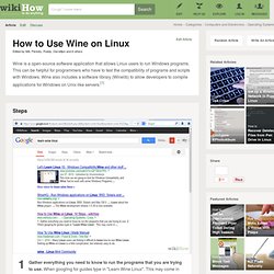 How to Use Wine on Linux: 14 Steps
