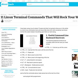 11 Linux Terminal Commands That Will Rock Your World