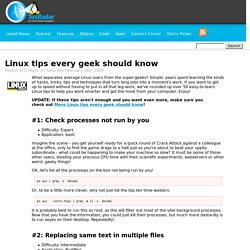 Linux tips every geek should know