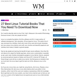 27 Best Linux Tutorial Books That You Need To Download Now