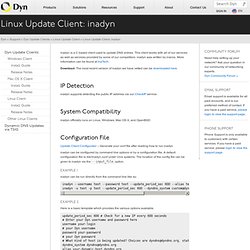 Using inadyn With DynDNS.com Servic