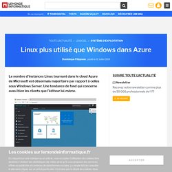 Linux plus utilisé que Windows dans Azure