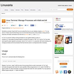 Linux and Open source Linux Terminal: Manage Processes with killall and kill