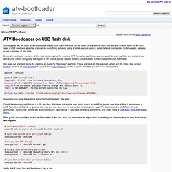 LinuxUSBPenBoot - atv-bootloader - Apple TV bootloader