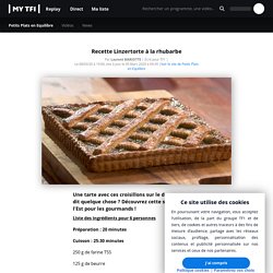 Recette Linzertorte à la rhubarbe - Petits Plats en Equilibre