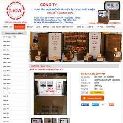 Lioa 15kva mã SH-15000 cho nơi điện không quá yếu