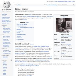 Lionel Logue - Wikipedia