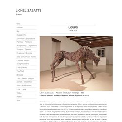 Lionel SABATTE. La Meute – 2006-2011 . Sculpture. Moutons de poussière agglomérés sur structure métallique et vernis