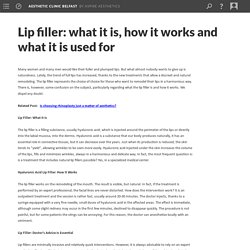 Lip filler: what it is, how it works and what it is used for