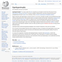 Lipohypertrophy - Wikipedia
