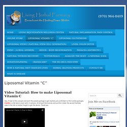 Liposomal Vitamin “C”