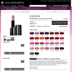Climax is a dusty rose pink, matt finish lipstick from Illamasqua