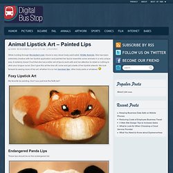 Animal Lipstick Art – Painted Lips