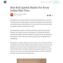 Best Red Lipstick Shades For Every Indian Skin Tone