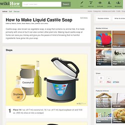 How to Make Liquid Castile Soap: 18 Steps