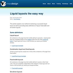 Max Design - Liquid layouts the easy way