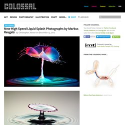 New High Speed Liquid Splash Photographs by Markus Reugels