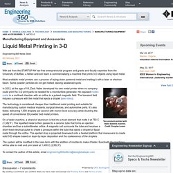 Liquid Metal Printing in 3-D