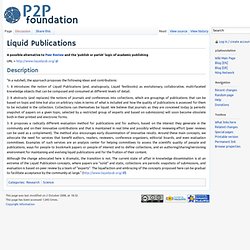 Liquid Publications