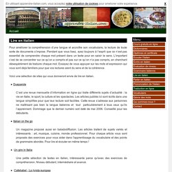 Lire en italien - apprendre-italien.com