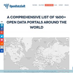 A List of +1600 Open Data Portals around the World
