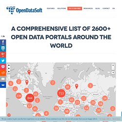 A List of +2600 Open Data Portals around the World