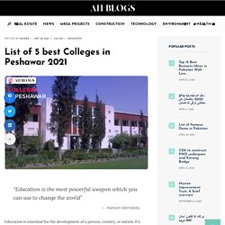 List of 5 best Colleges in Peshawar 2021