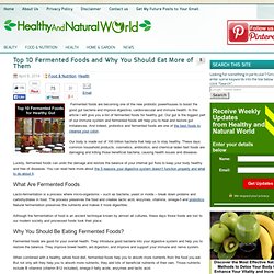 List of Fermented Foods for Healthy Gut