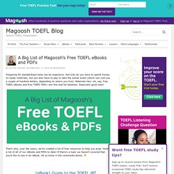 A Big List of Magoosh's Free TOEFL eBooks and PDFs - Magoosh TOEFL Blog