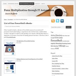 List of Free PowerShell eBooks