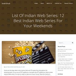 List Of Indian Web Series