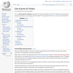 List of ports in Turkey - Wikipedia