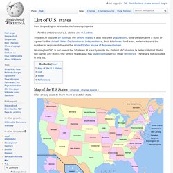 List of U.S. states