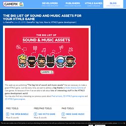 The big list of sound and music assets for your HTML5 game