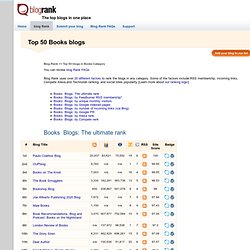 A list of top 50 Books blogs by Blog Rank