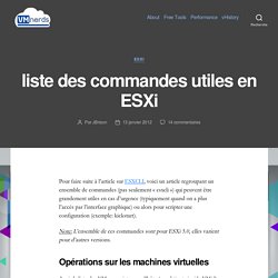 liste des commandes utiles en ESXi - VMnerds blog