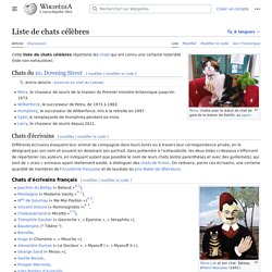 Liste de chats célèbres