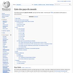 Wikipedia: liste des pays