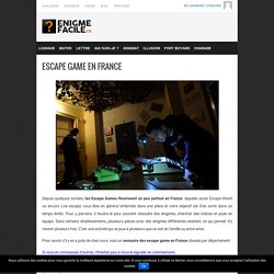 Liste des Live Escape Game en France