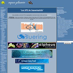 Liste des magasins aquariophiles sur le net, VPC