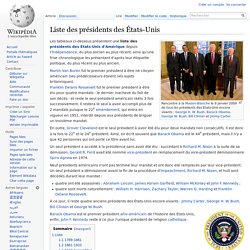 Wikipedia: liste des présidents