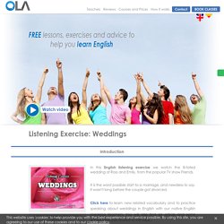 Listening Exercise: Weddings