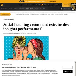 Social listening : comment extraire des insights performants ?