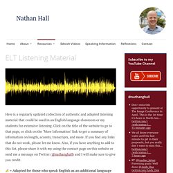 ELT Listening Material – Nathan Hall