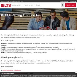 Free IELTS Listening practice tests