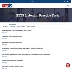 IELTS Listening Practice Tests - Yuno Learning