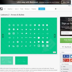 Listicons - Arrows & Bullets Webfont