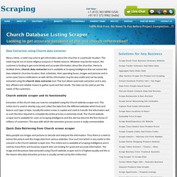Church Listing Extractor, Church database Scraper, Church Website Scraper