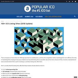 100+ ICO Listing Sites (2018 Update)